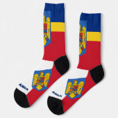 ルーマニア国旗地球に優し、ルーマニア ソックス (左)