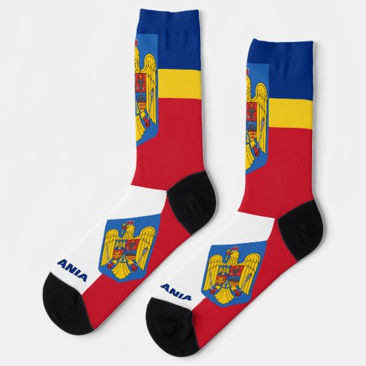 ルーマニア国旗地球に優し、ルーマニア ソックス (左)