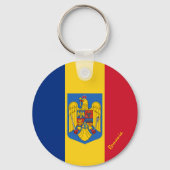 ルーマニア国旗、エンブレム&ルーマニアの休日/スポーツ キーホルダー (裏面)