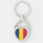 ルーマニア国旗 キーホルダー (正面)