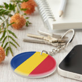 ルーマニア国旗 キーホルダー (正面右)