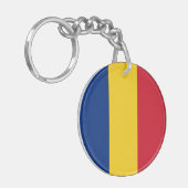 ルーマニア国旗 キーホルダー (正面左)