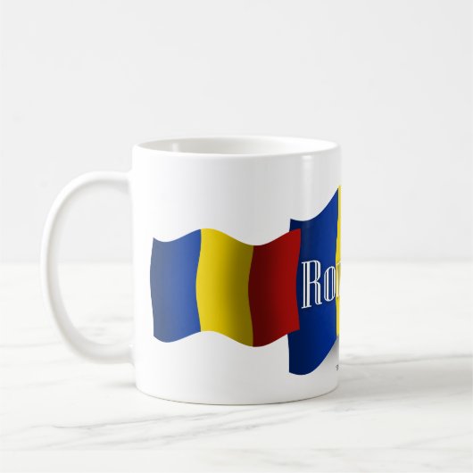 ルーマニア国旗 コーヒーマグカップ (左)