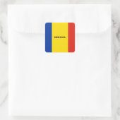 ルーマニア国旗 スクエアシール (バッグ)