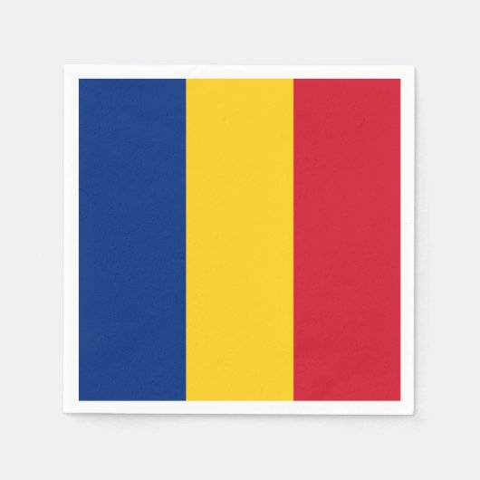 ルーマニア国旗 スタンダードカクテルナプキン (正面)