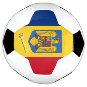 ルーマニア国旗/スポーツ サッカーボール (回転)