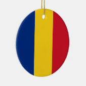 ルーマニア国旗 セラミックオーナメント (右)