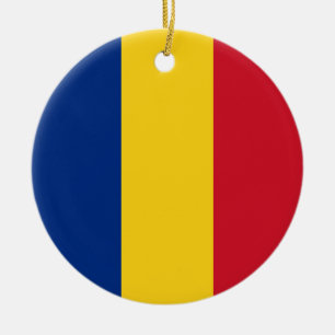 ルーマニア国旗 セラミックオーナメント