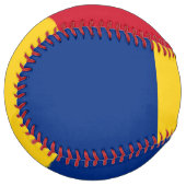 ルーマニア国旗 ソフトボール (正面左)