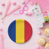 ルーマニア国旗 ペーパープレート (パーティー)