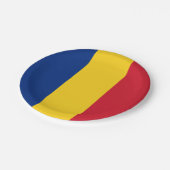 ルーマニア国旗 ペーパープレート (アングル)