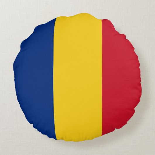 ルーマニア国旗 ラウンドクッション (裏面)