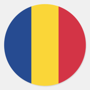 ルーマニア国旗 ラウンドシール