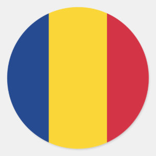 ルーマニア国旗 ラウンドシール