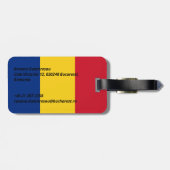 ルーマニア国旗 ラゲッジタグ (裏面横)