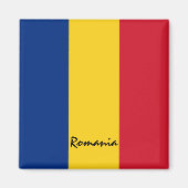 ルーマニア国旗&ルーマニアの休日、旅行/スポーツ マグネット (正面)