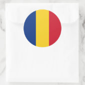 ルーマニア国旗、ルーマニア国旗 ラウンドシール (バッグ)