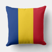 ルーマニア国旗（ルーマニア） クッション (裏面)