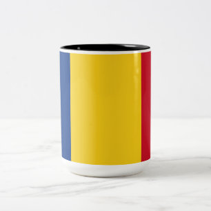 ルーマニア国旗(ルーマニア) ツートーンマグカップ