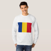 ルーマニア国旗(ルーマニア) Tシャツ (正面フル)