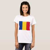 ルーマニア国旗(ルーマニア) Tシャツ (正面フル)