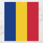 ルーマニア国旗 ワインラベル (シングルラベル)