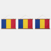 ルーマニア国旗 吊り下げ型タペストリー (トリプル)