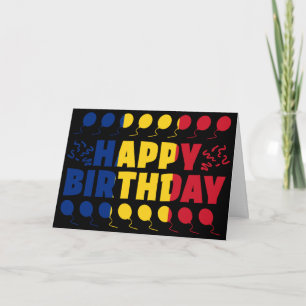 ルーマニア国旗 誕生日愛国者 カード