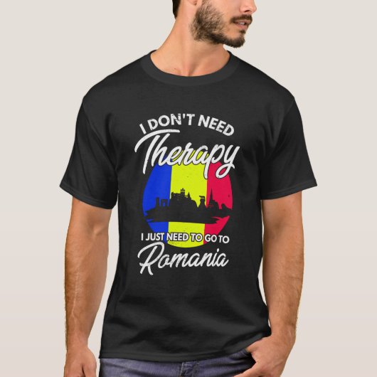 ルーマニア国旗Iルーマニア国旗IバケーションギフトI Rom Tシャツ (正面)