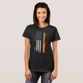 ルーマニア国旗Tシャツ – Romania USAプライド Tシャツ (正面フル)