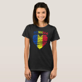 ルーマニア国誇りを持った旗 Tシャツ (正面フル)