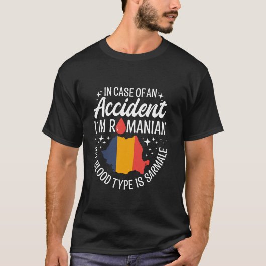 ルーマニア料理 私の血液型はサルマーレ スナック サルマ Tシャツ (正面)