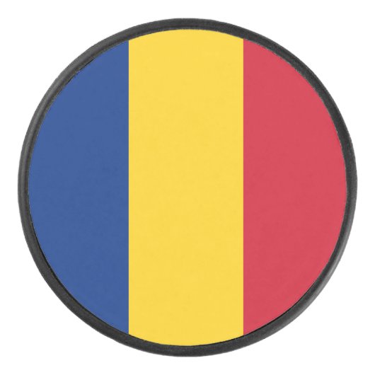 ルーマニア旗 アイスホッケーパック (正面)