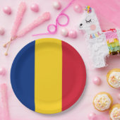 ルーマニア旗 ペーパープレート (パーティー)