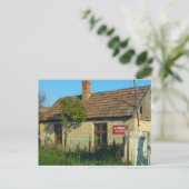 ルーマニア村落ハウス売り ポストカード (スタンド正面)