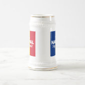 ルーマニア独立記念日ルーマニア国旗 ビールジョッキ (中央)