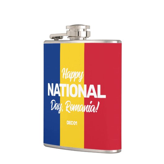 ルーマニア独立記念日ルーマニア国旗 フラスク (左)