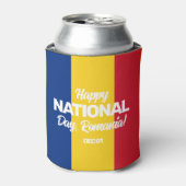 ルーマニア独立記念日ルーマニア国旗 缶クーラー (缶正面)