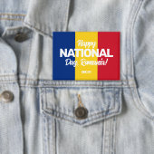 ルーマニア独立記念日ルーマニア国旗 缶バッジ (インサイチュ)