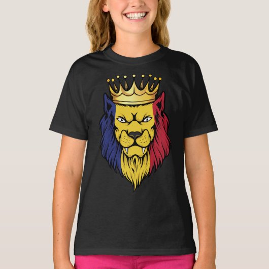 ルーマニア獅子王旗 Tシャツ (正面)