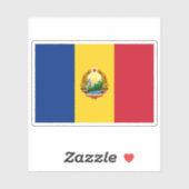 ルーマニア社会主義共和国国旗（1965年～1989年） シール (シート)