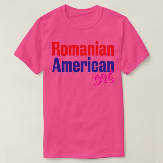 ルーマニア系アメリカ人ガール2 Tシャツ (デザイン正面)