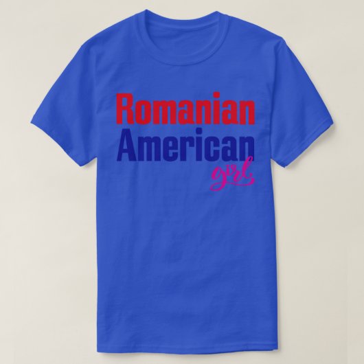 ルーマニア系アメリカ人ガール2 Tシャツ (デザイン正面)
