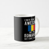 ルーマニア素晴らし国旗ルーマニアのルーツ コーヒーマグカップ (正面右)