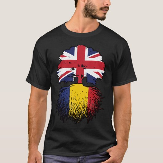ルーマニア統一されたイギリス Tシャツ (正面)