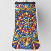 ルーマニア色のゴルフパターカバーデザイン ゴルフヘッドカバー (回転90)