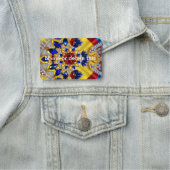 ルーマニア色の名前タグ 名札 (インサイチュ)