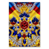 ルーマニア色の特殊なテーブルカード テーブルナンバー (裏面)