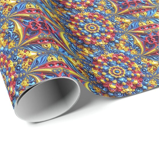 ルーマニア色の特殊なラッピング紙 ラッピングペーパー (ロールコーナー)