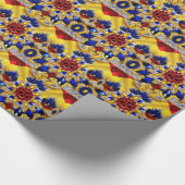 ルーマニア色の特殊なラッピング紙 ラッピングペーパー (角)